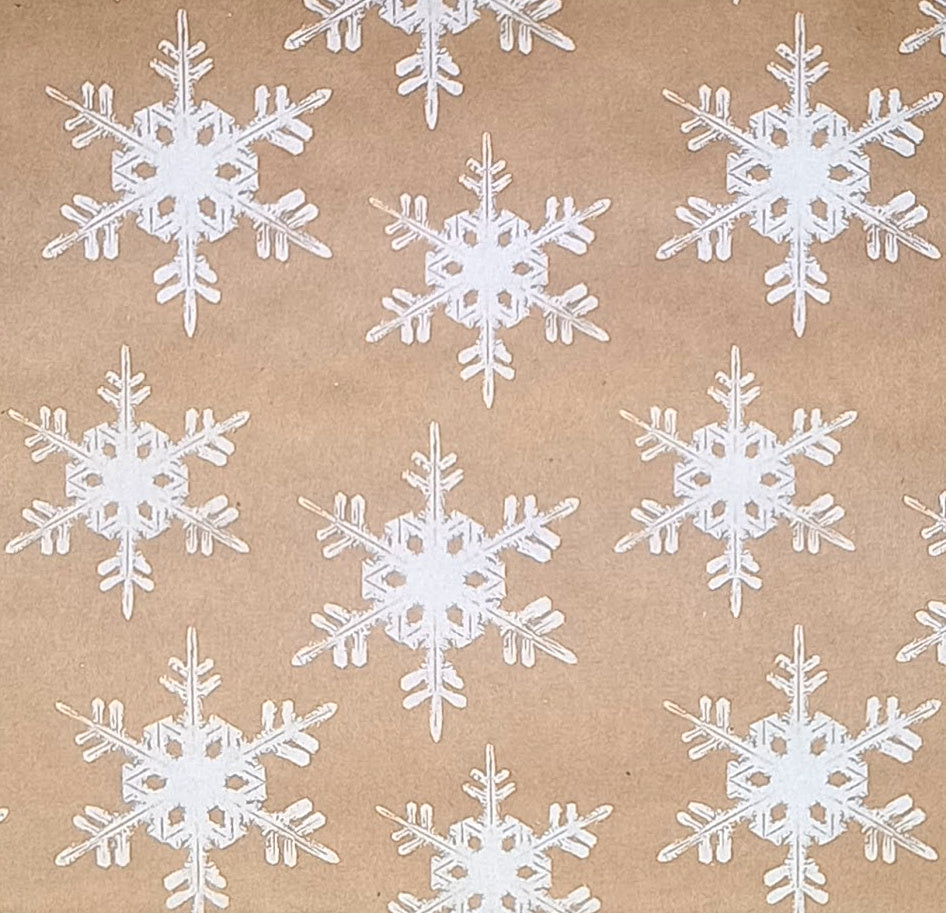 Snowflakes wrapping paper