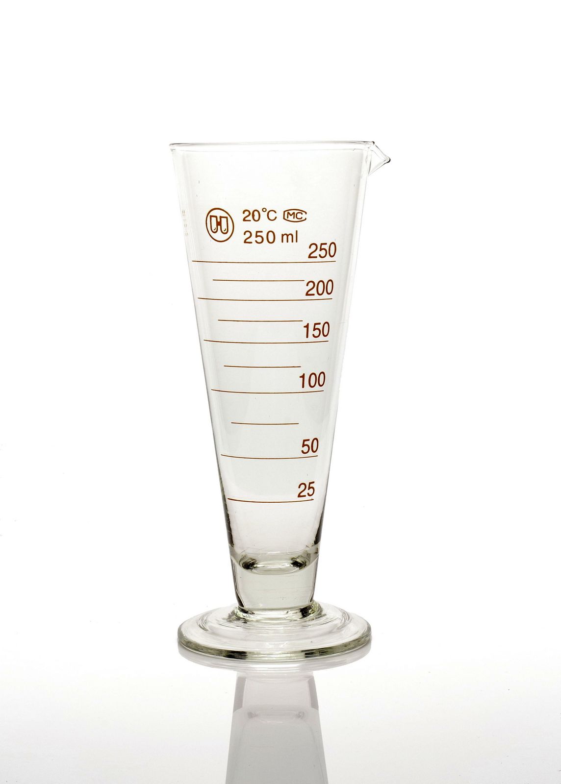 Pharmacy-Style Conical Measuring Glass