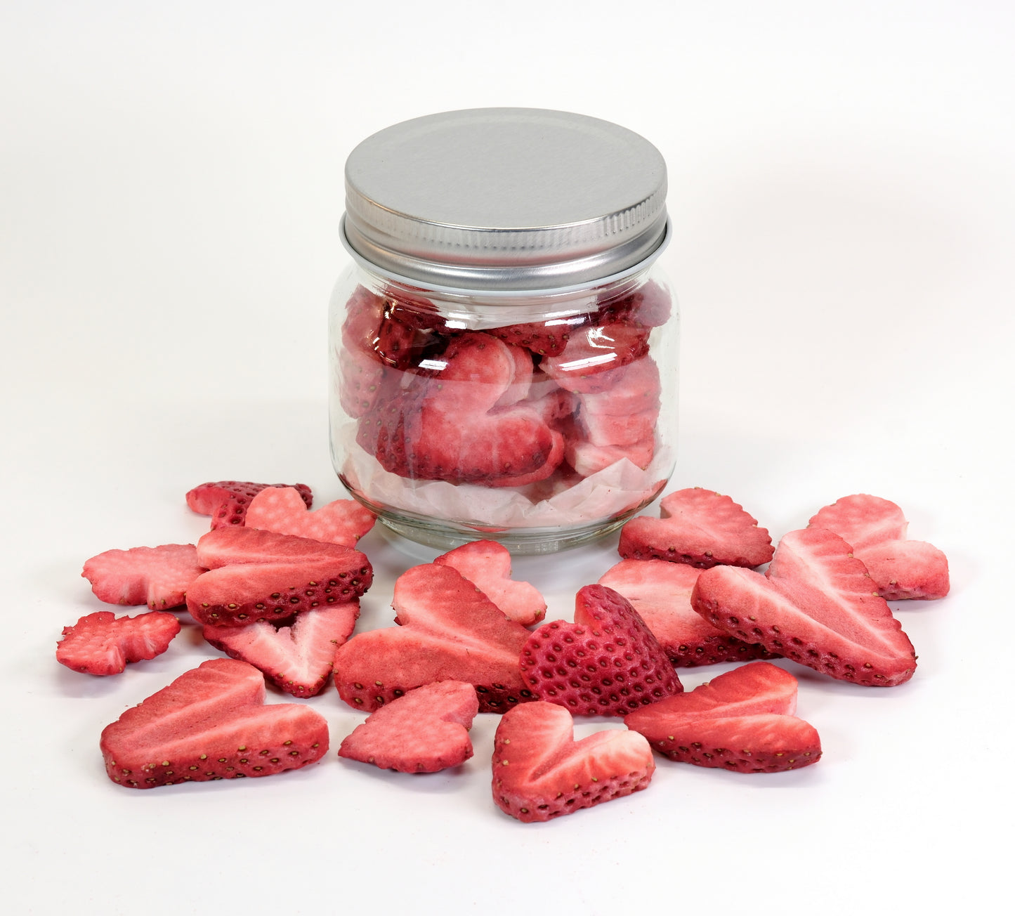 Freeze-dried Strawberry Hearts