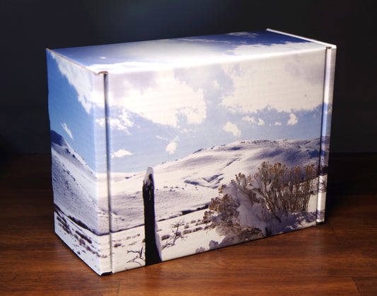 Snow theme gift box