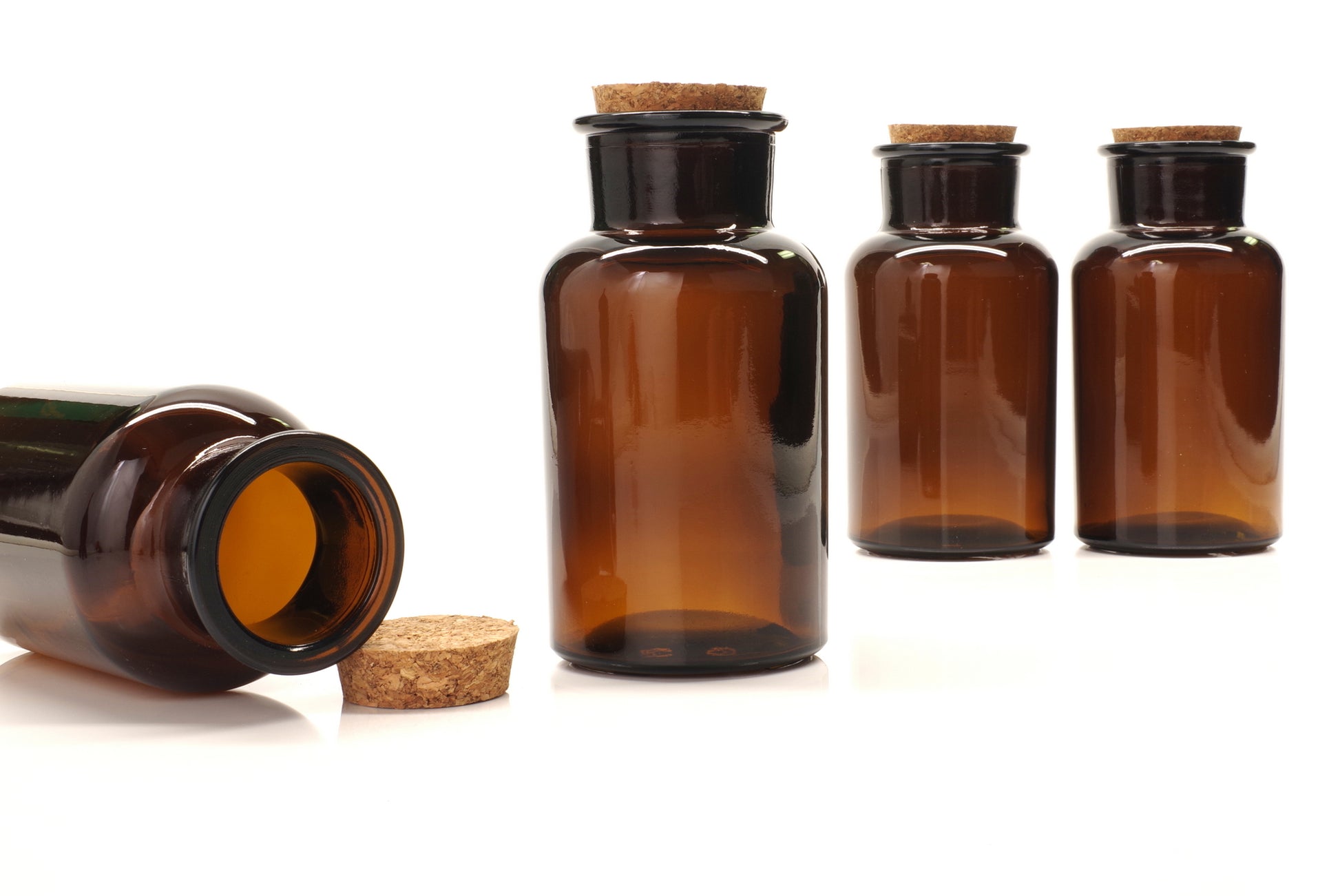 250 ml Amber Reagent Bottle with cork